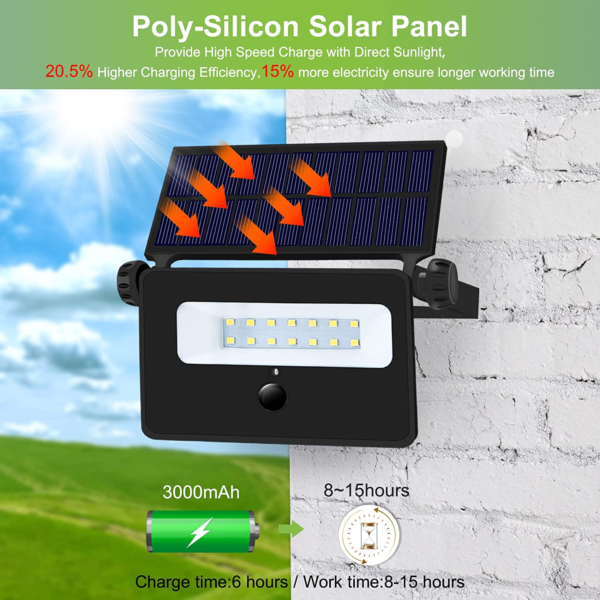 led solar flood light